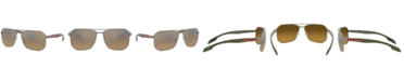PRADA LINEA ROSSA Polarized Sunglasses, PS 51VS 62